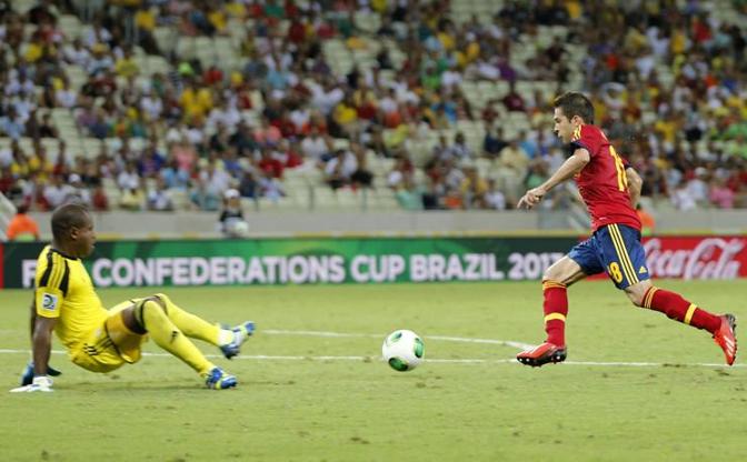 Nel finale, Jordi Alba fa doppietta in contropiede solitario e firma il terzo gol spagnolo. Ap